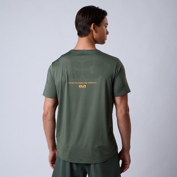 CLN Athletics Tränings t-shirt Grön Herr Vapour t-shirt Moss green