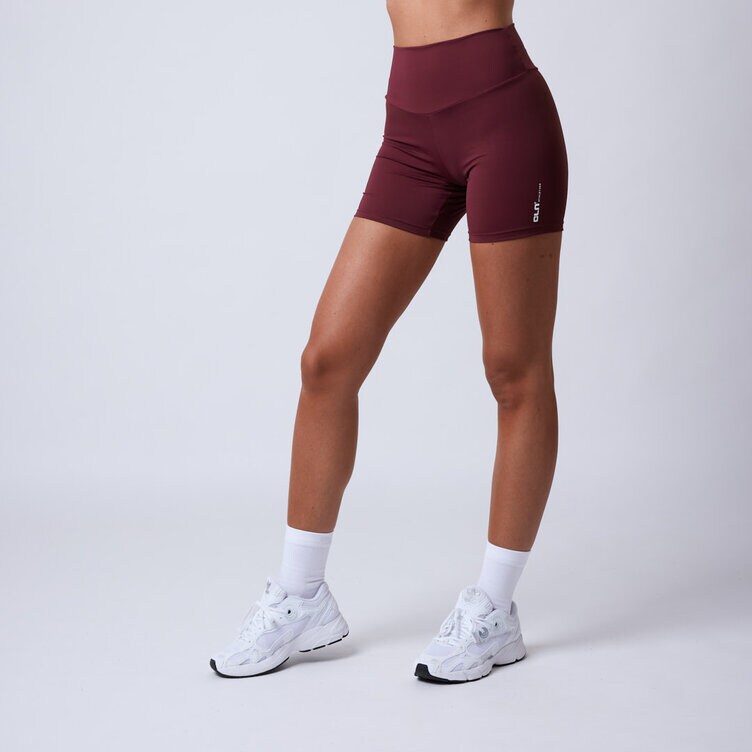 CLN Athletics Korta cykelbyxor Vinröd Dam Fuse shorts Dark red