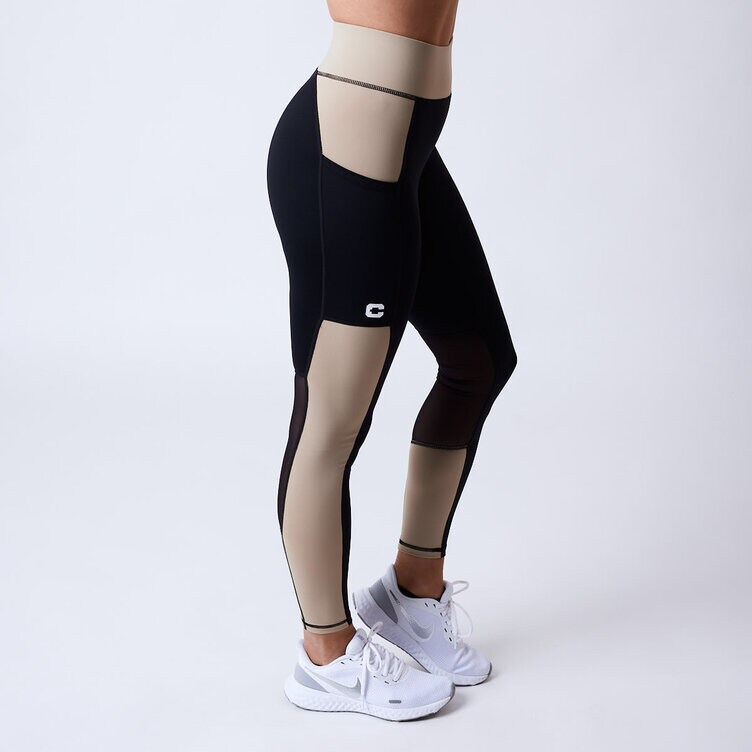 CLN Athletics Tights med fickor Beige Dam Freedom tights Beige