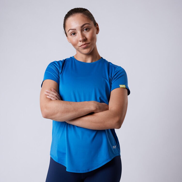 CLN Athletics T-shirt träning Blå Dam Lucy t-shirt Blue