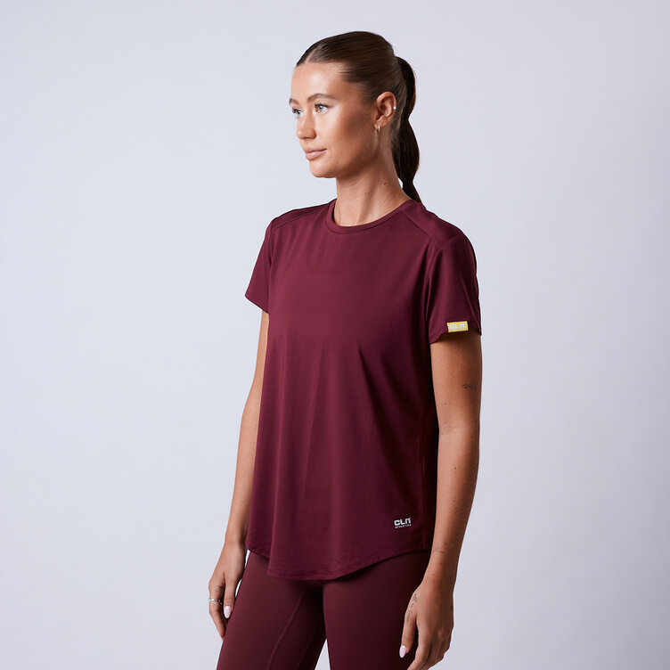 CLN Athletics T-shirt träning Burgundy Dam Lucy t-shirt Dark red