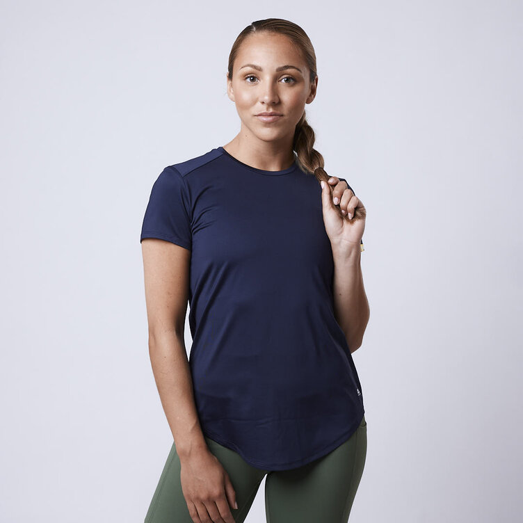 CLN Athletics T-shirt träning Blå Dam Lucy t-shirt Night blue