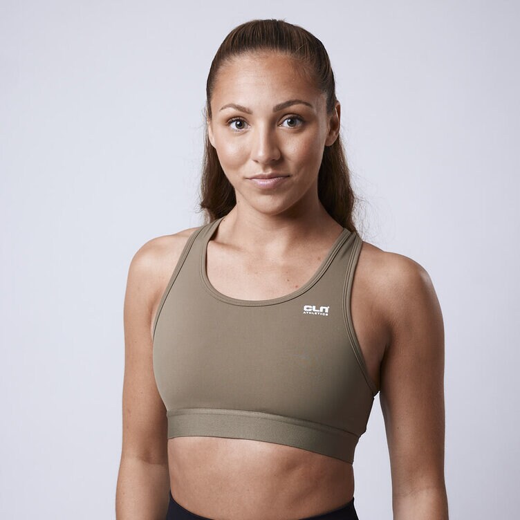 CLN Athletics Sport BH Brun Dam Inhale sport bra Stone