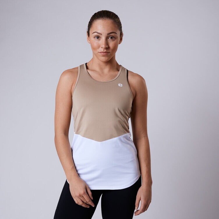 CLN Athletics Linne träning Vit Dam Switch tank White