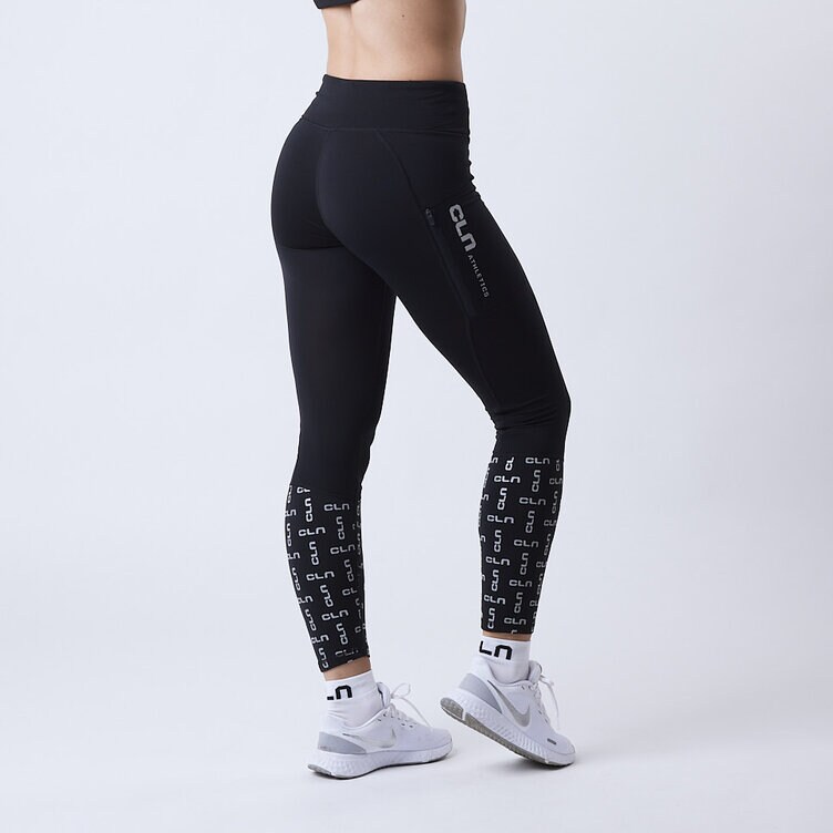 CLN Athletics Fodrade vinter tights Svart Dam Visual winter tights 2.0 Black