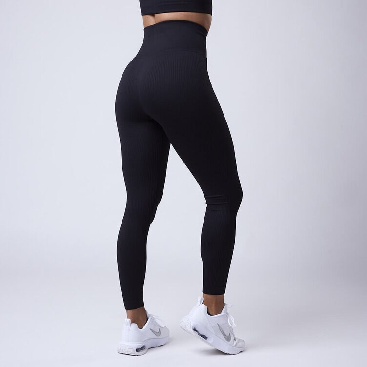 CLN Athletics Seamless tights Svart Dam Luma ribbed seamless tights Black
