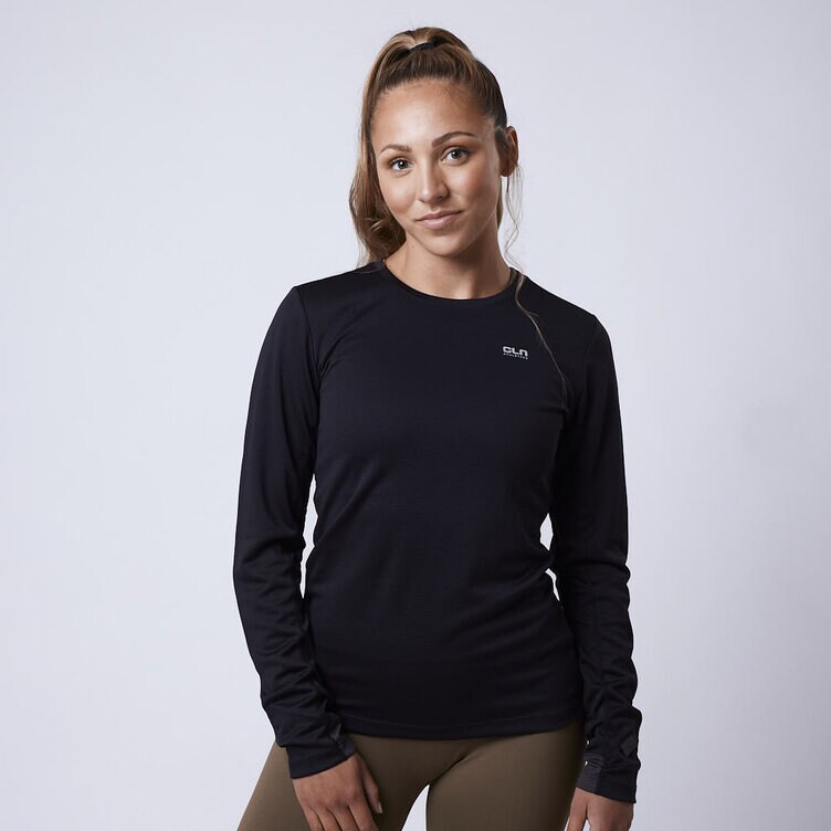 CLN Athletics Tröja träning Blå Dam Jane ws longsleeve Black