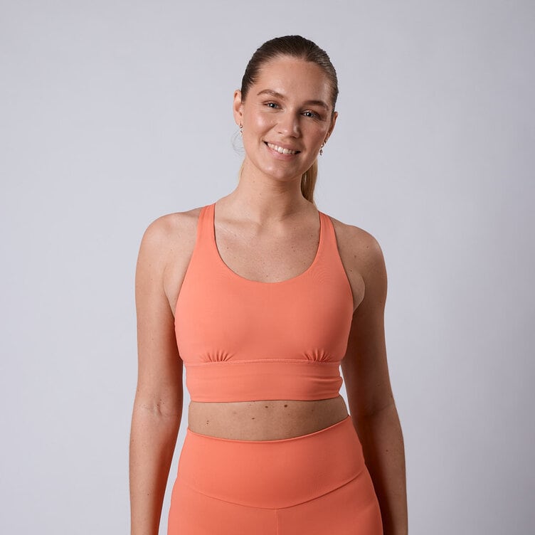CLN Athletics Sport bh med band Rosa Dam Pep sport bra Coral peach