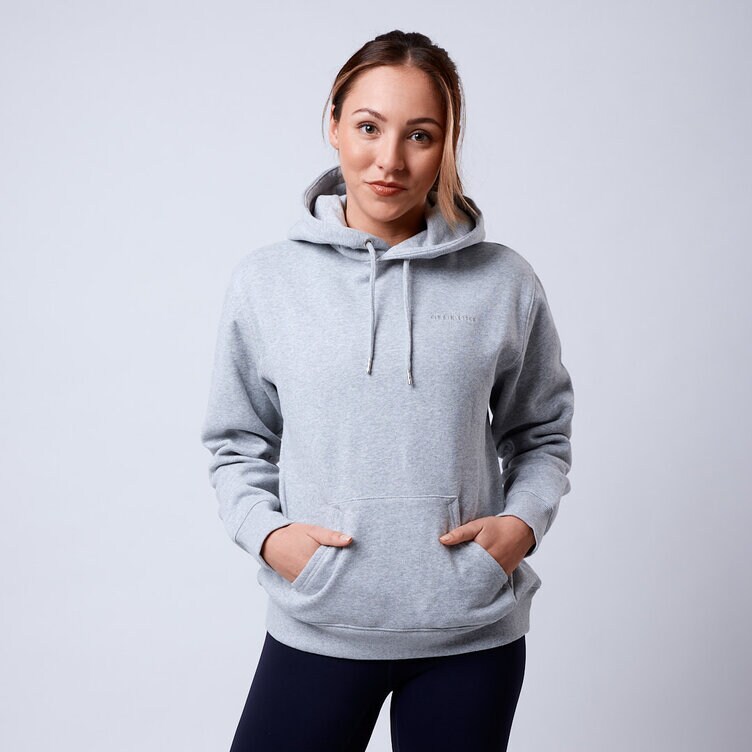 CLN Athletics Hoodie Grå Dam Core hoodie Wmn Grey melange
