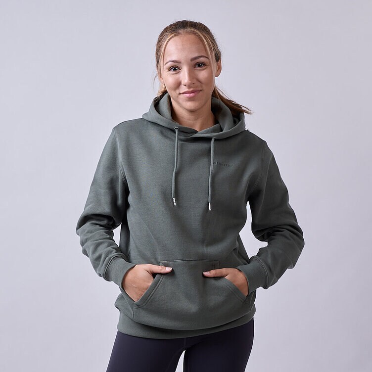 CLN Athletics Hoodie Grön Dam Core hoodie Wmn Moss green