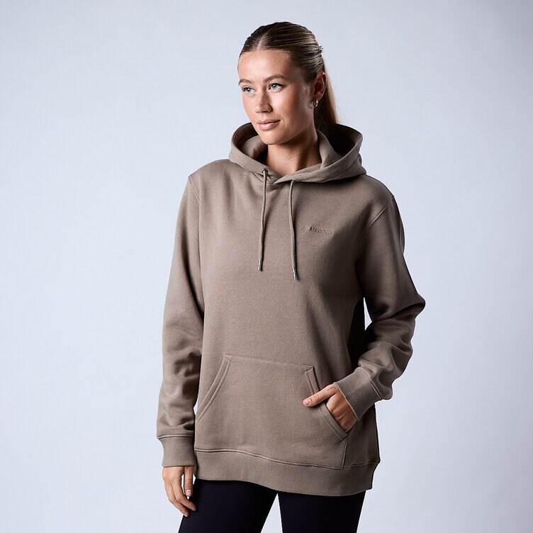 CLN Athletics Hoodie Brun Dam Core hoodie Wmn Dark khaki