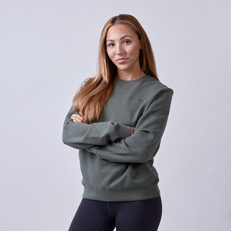 CLN Athletics Sweatshirt Grön Dam Core sweatshirt Wmn Moss green