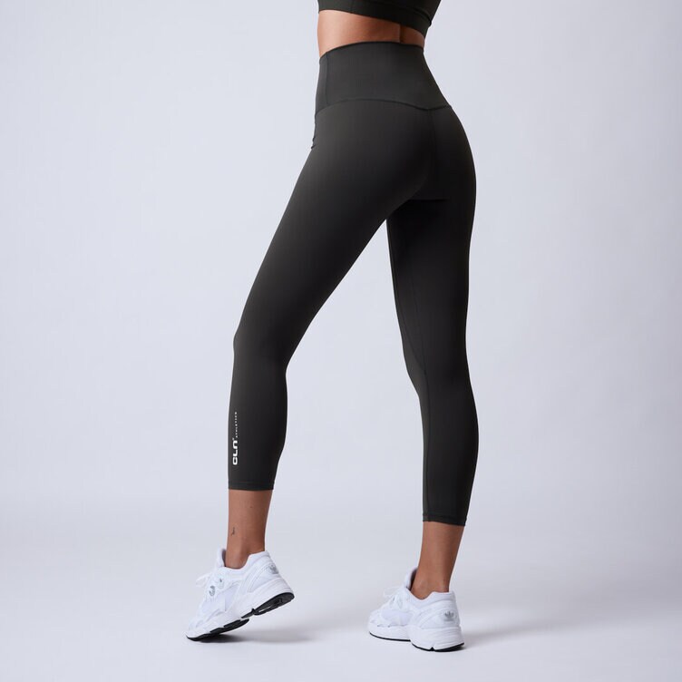 CLN Athletics Träningstights Mörkgrön Dam Fuse 7/8 tights 2.0 Peat