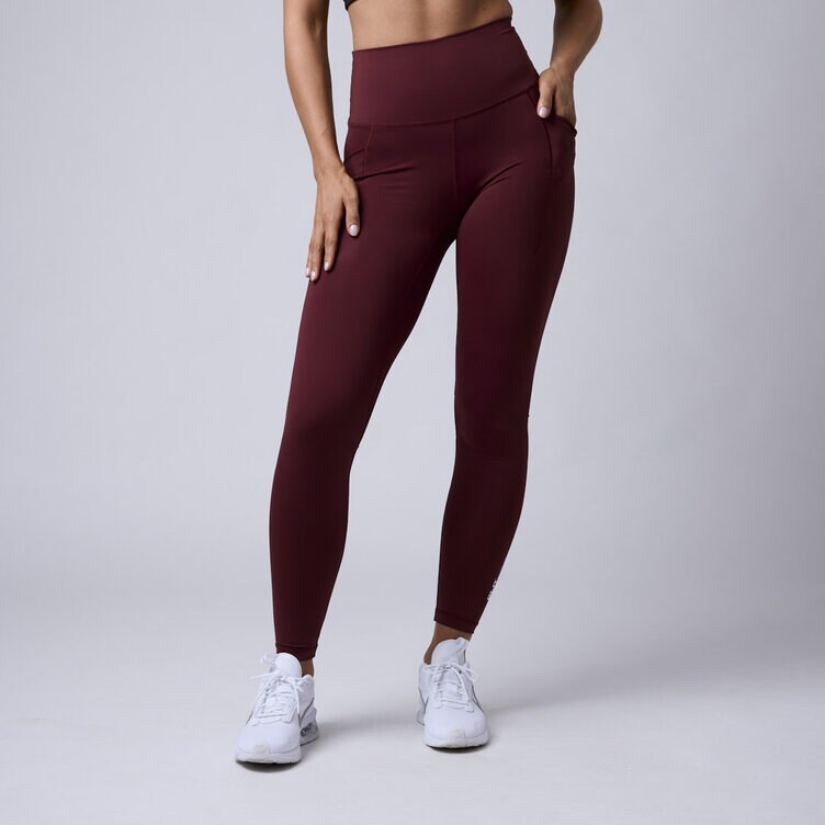 CLN Athletics Tights med fickor Röd Dam Fuse pocket tights Dark red
