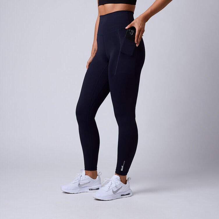 CLN Athletics Tights med fickor Blå Dam Fuse pocket tights Night blue