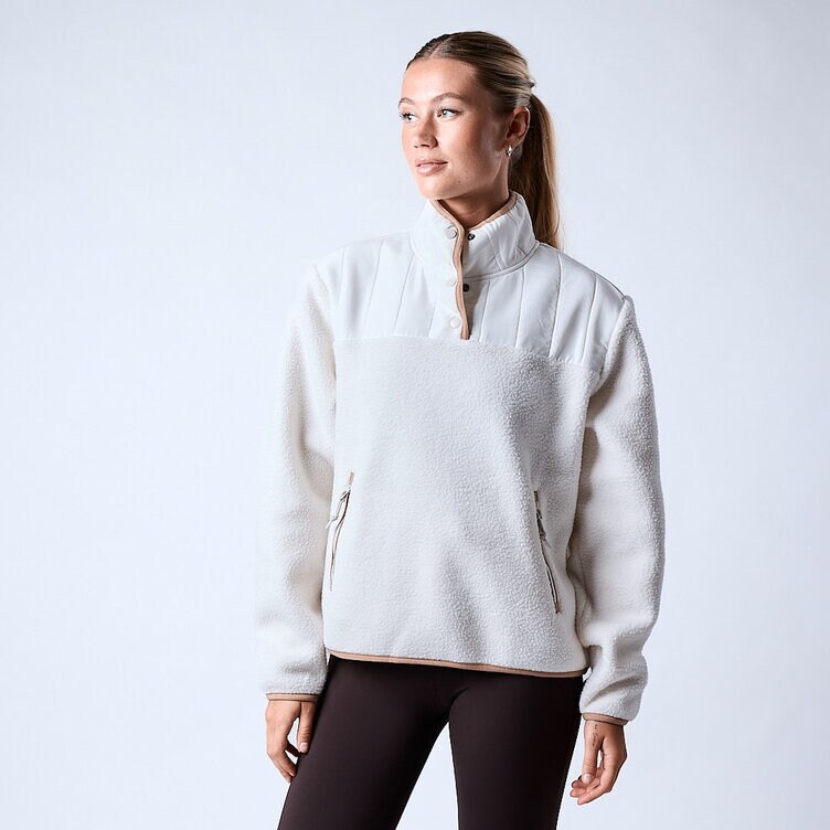 CLN Athletics Pilejacka Vit Dam Jessie pile fleece White