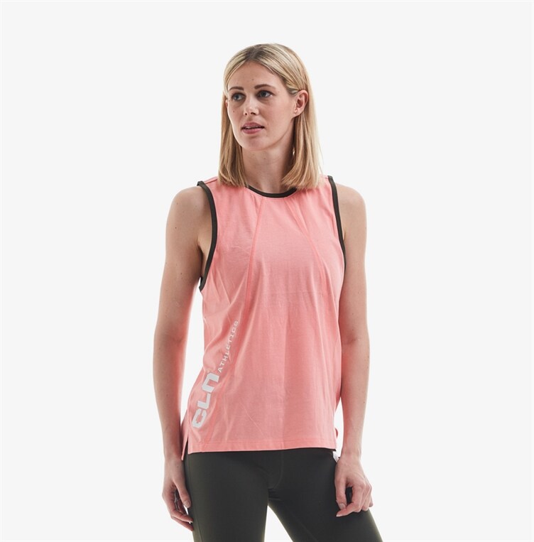 CLN Athletics Linne träning Rosa Dam Target ws Top Sorbet