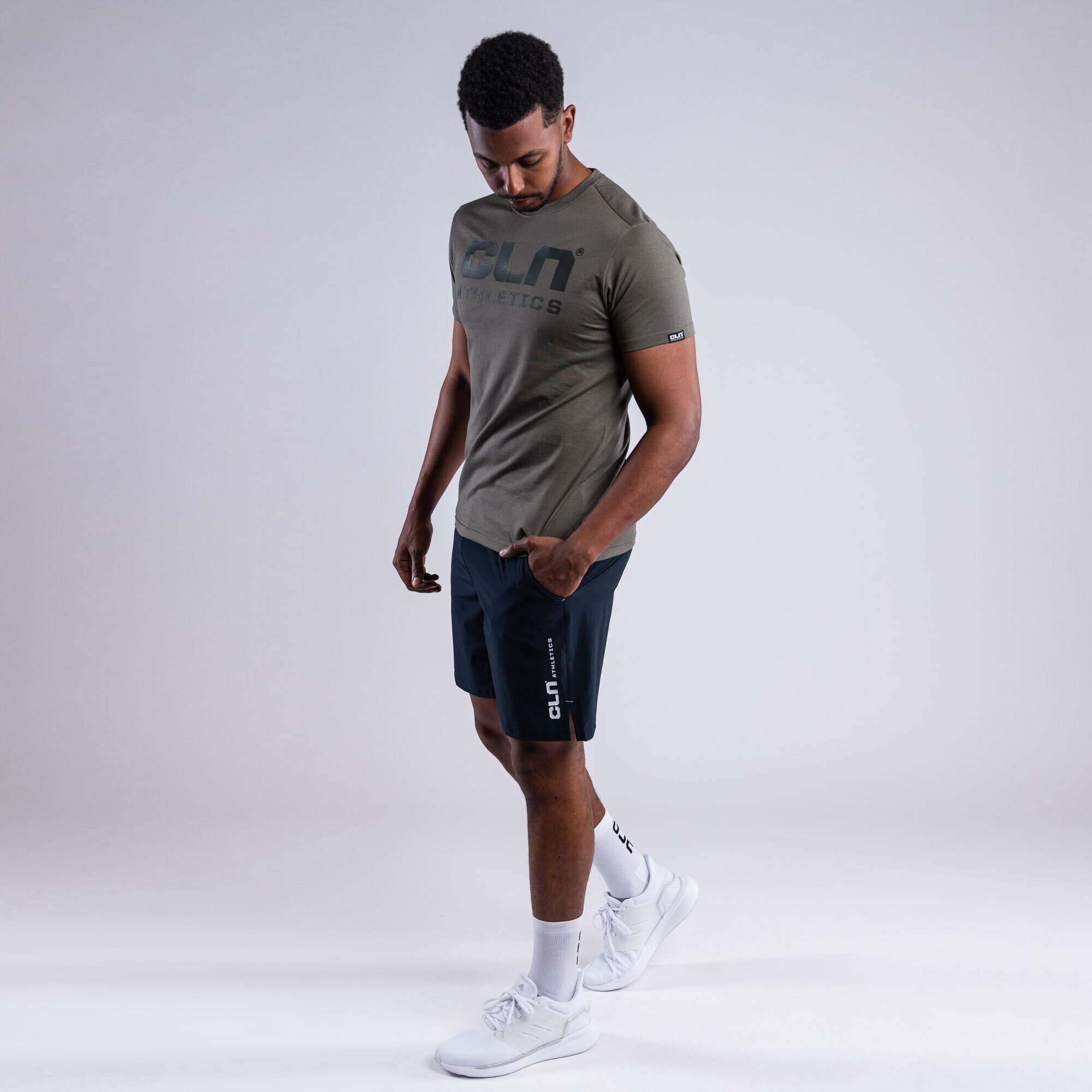 Dino stretch shorts Midnight blue