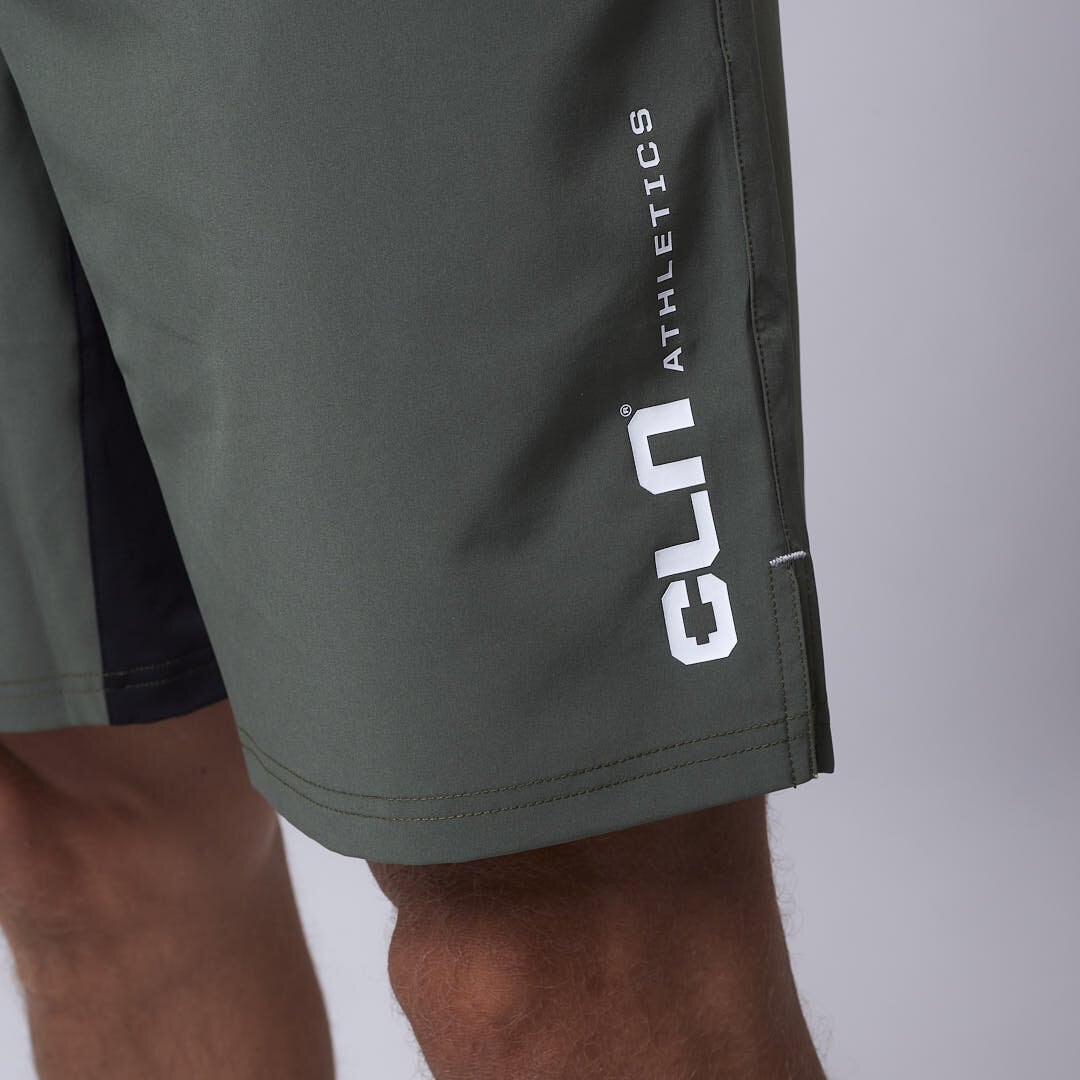 Dino stretch shorts Moss green