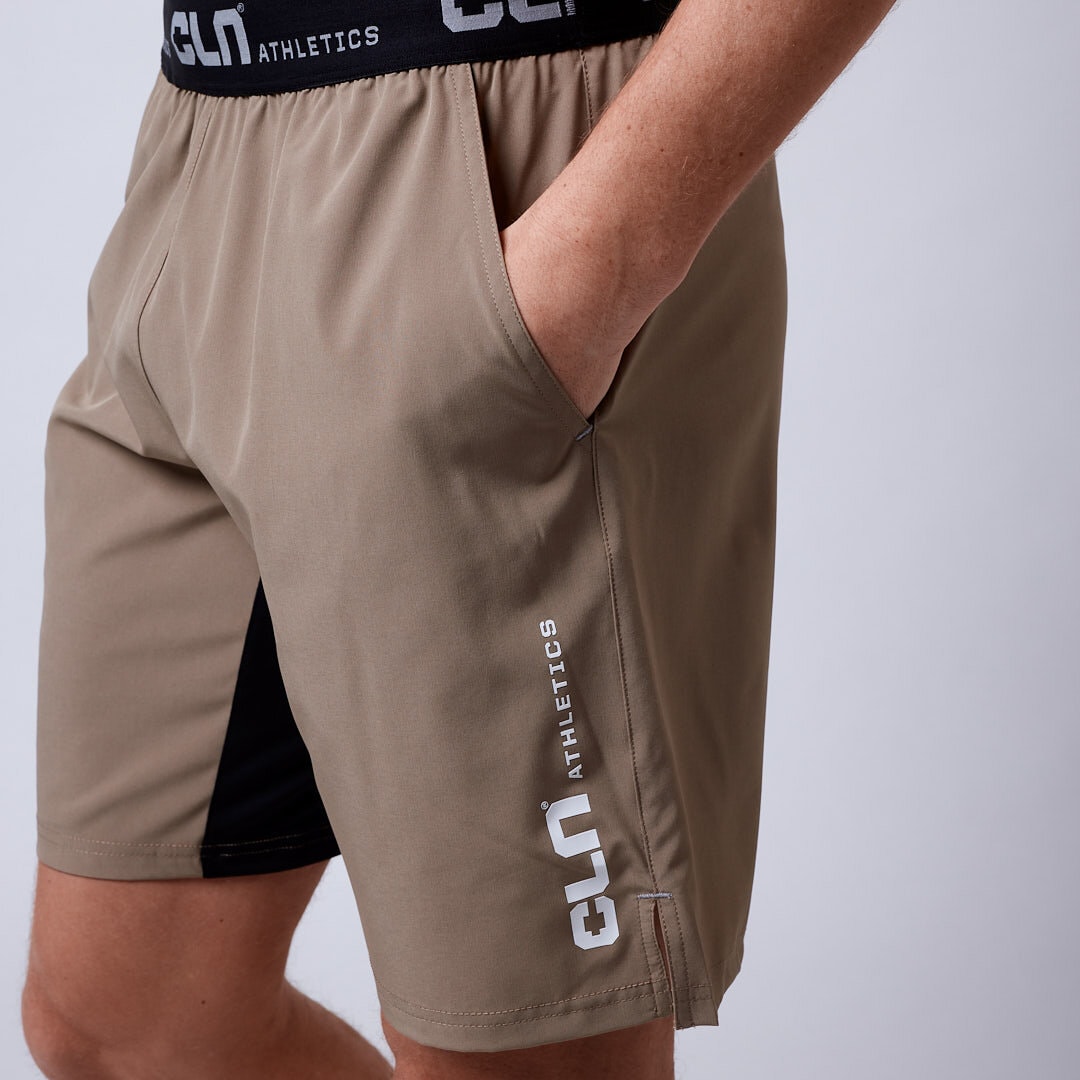 Dino stretch shorts Dark khaki