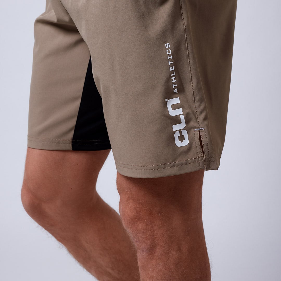 Dino stretch shorts Dark khaki