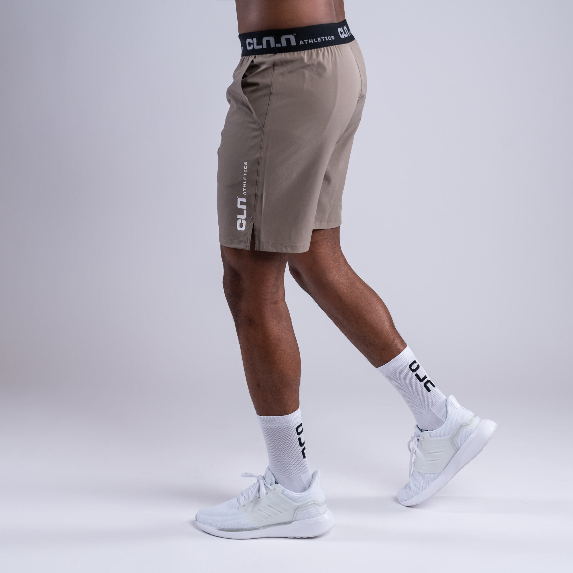 Dino stretch shorts Dark khaki