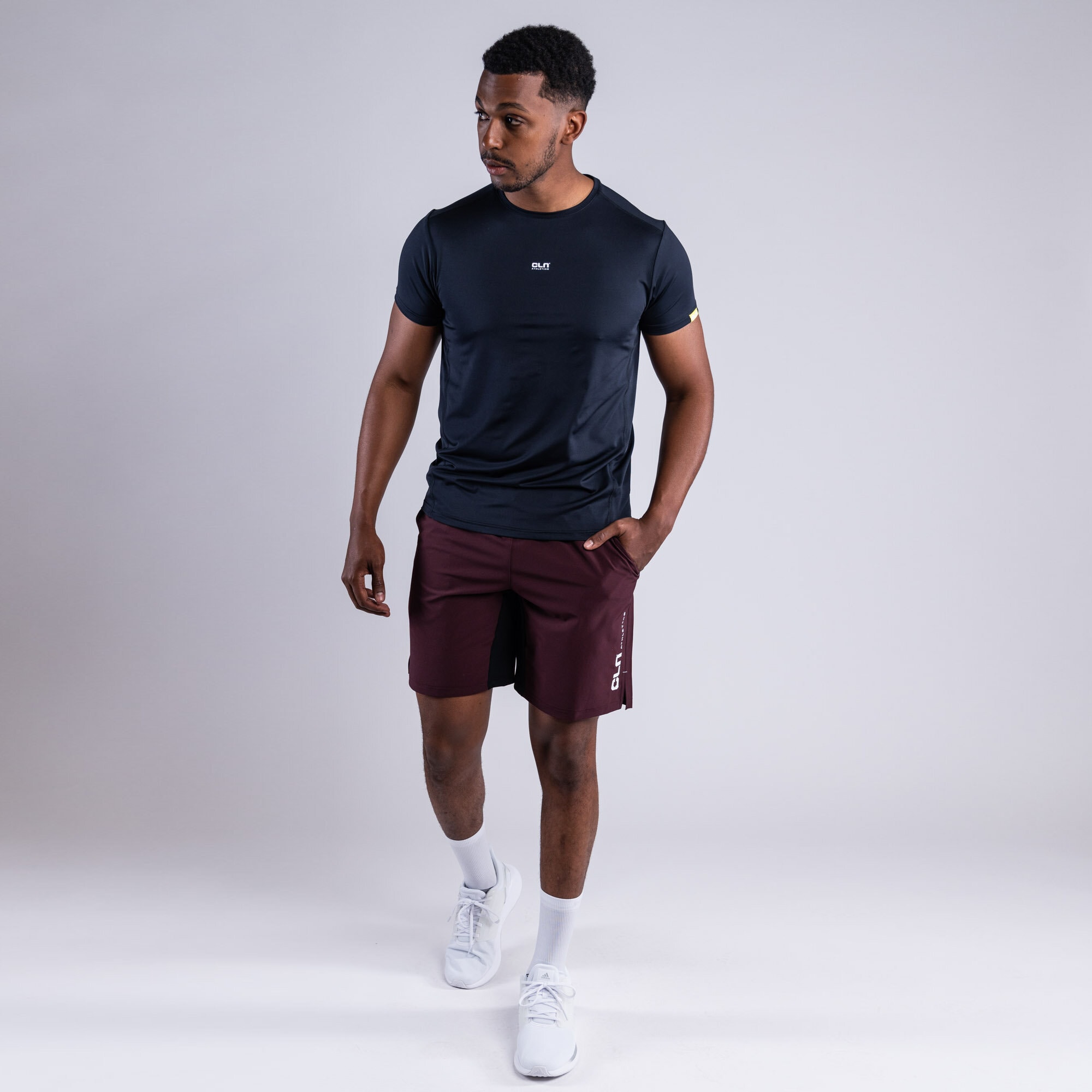 Dino stretch shorts Dark wine