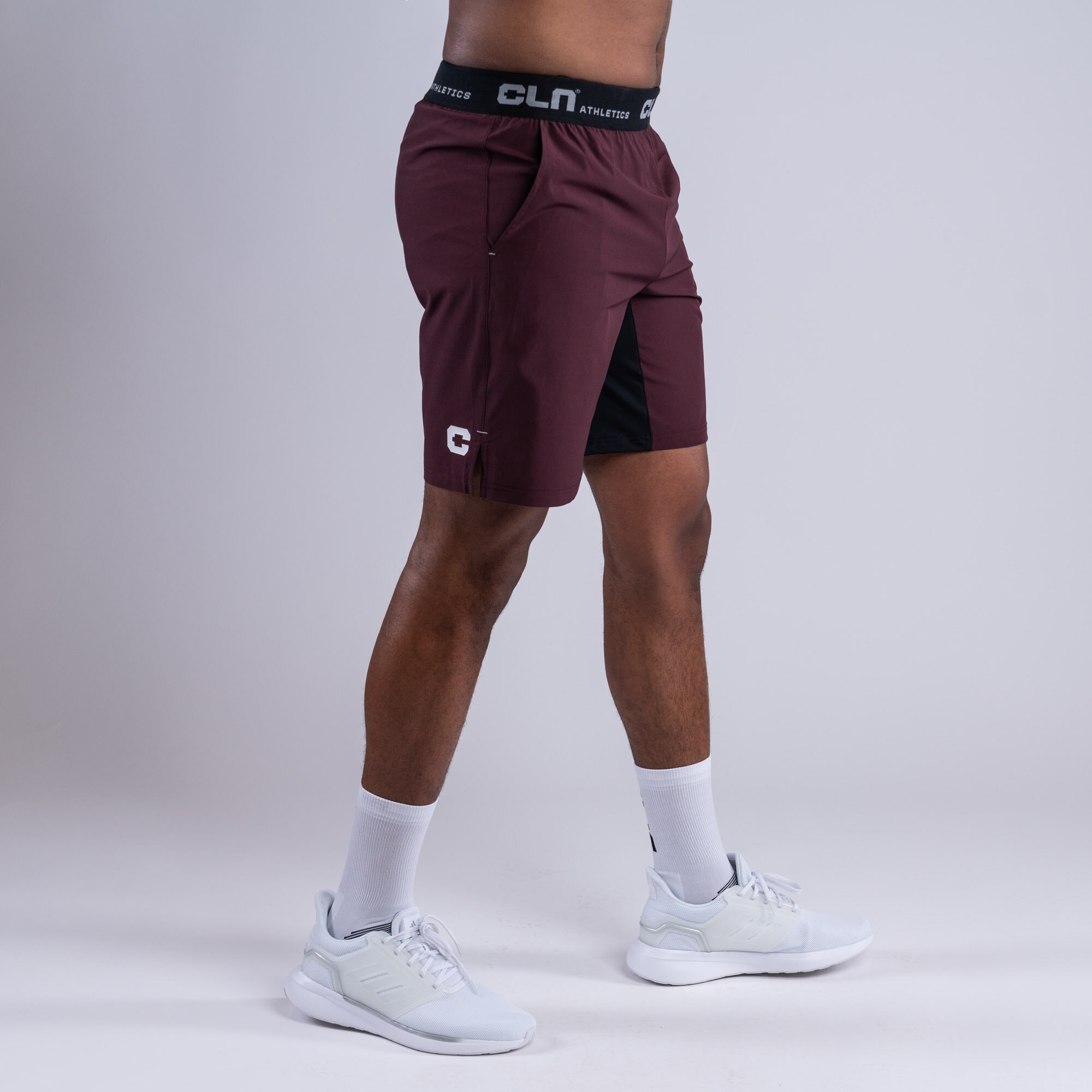 Dino stretch shorts Dark wine