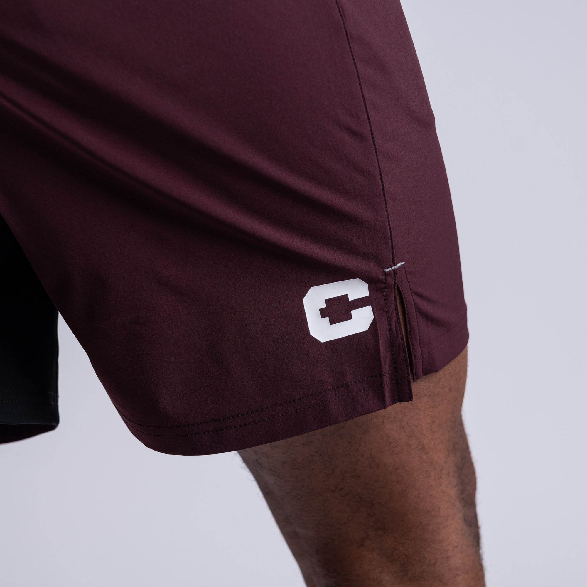 Dino stretch shorts Dark wine
