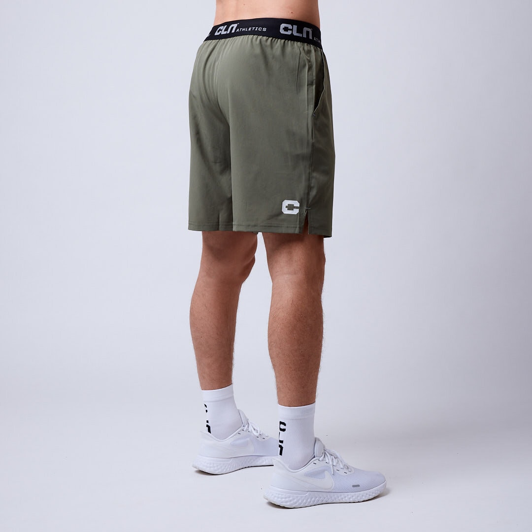 Dino stretch shorts Dusty olive