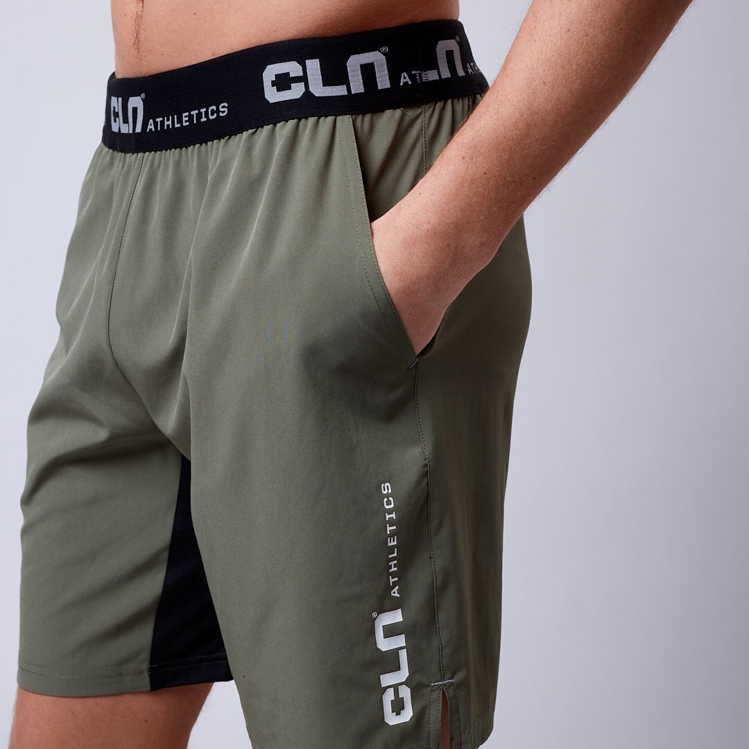 Dino stretch shorts Dusty olive