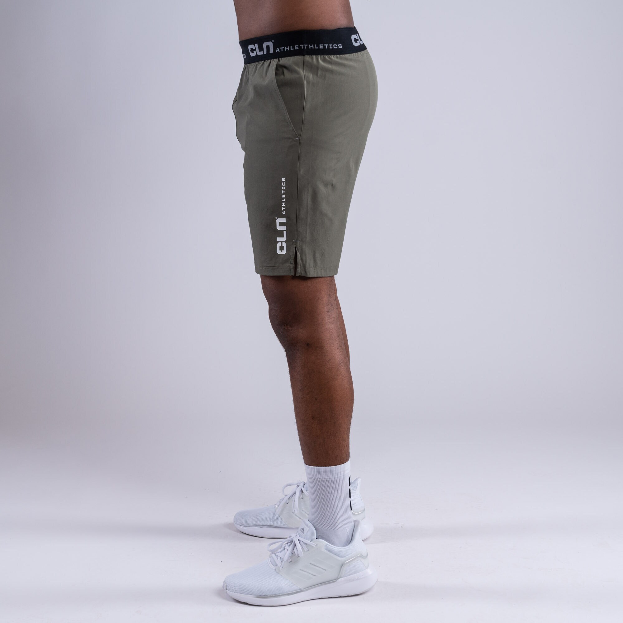 Dino stretch shorts Dusty olive