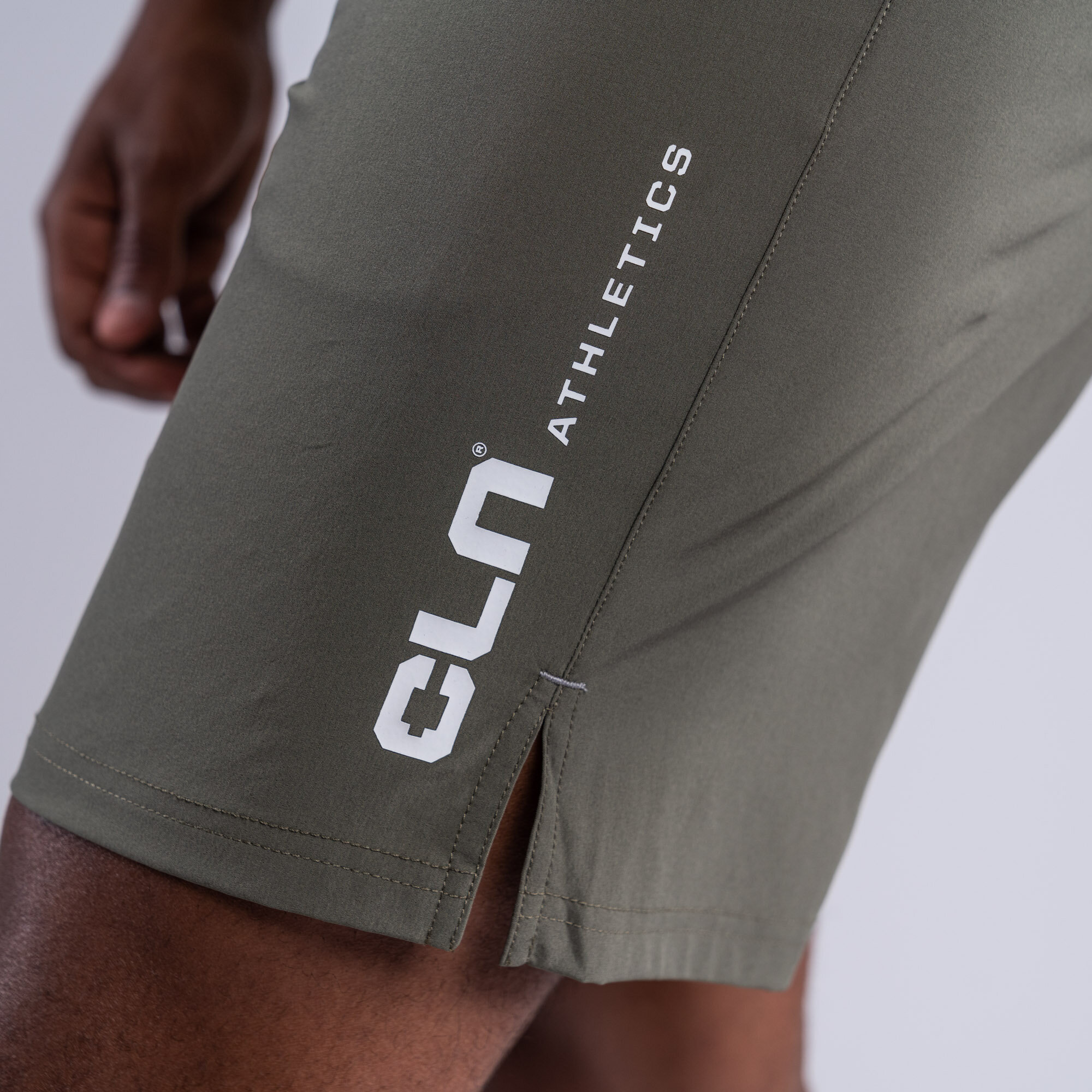 Dino stretch shorts Dusty olive