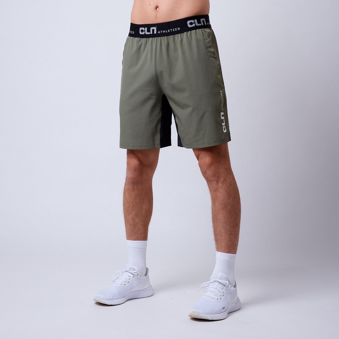 Dino stretch shorts Dusty olive