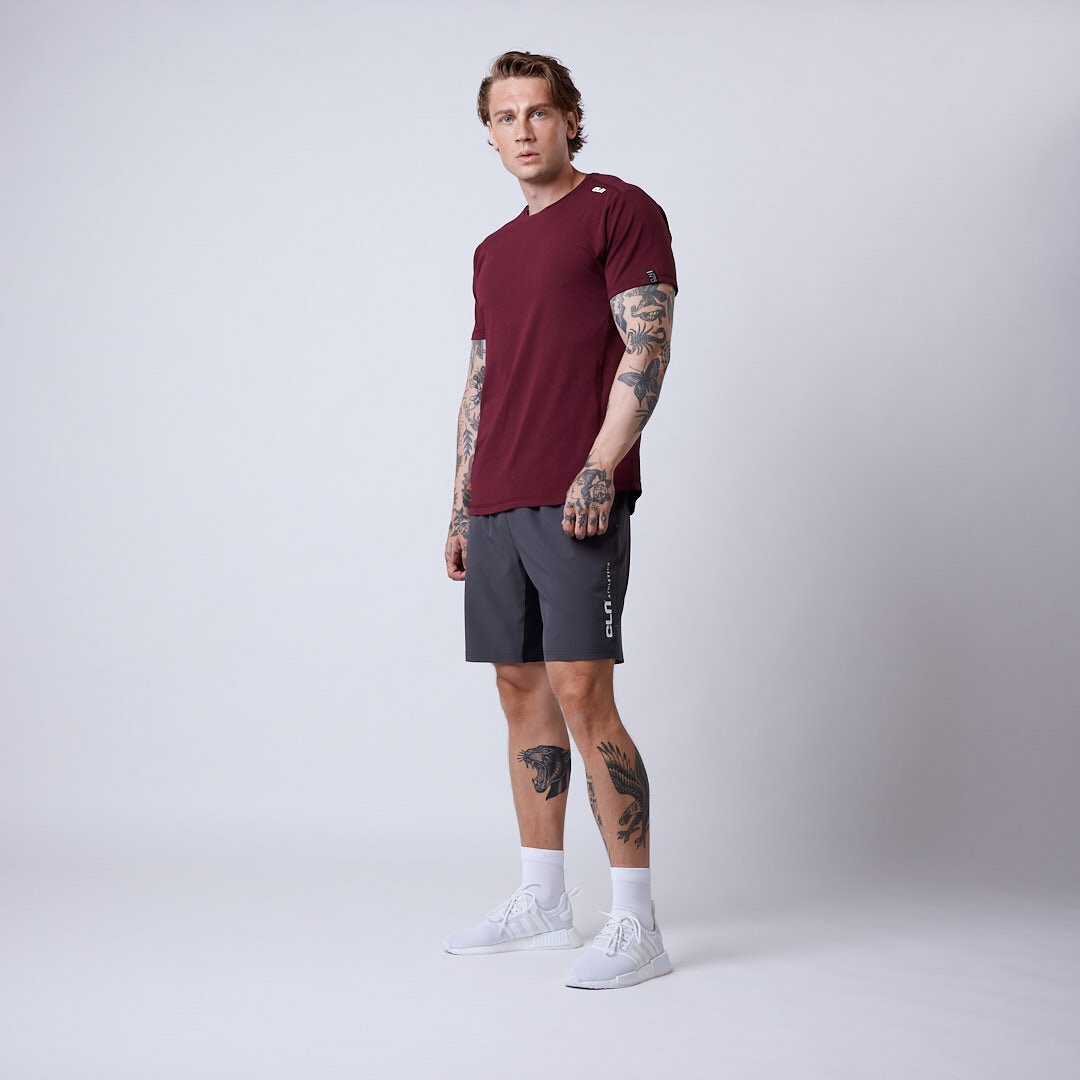 Trap bamboo t-shirt Dark red
