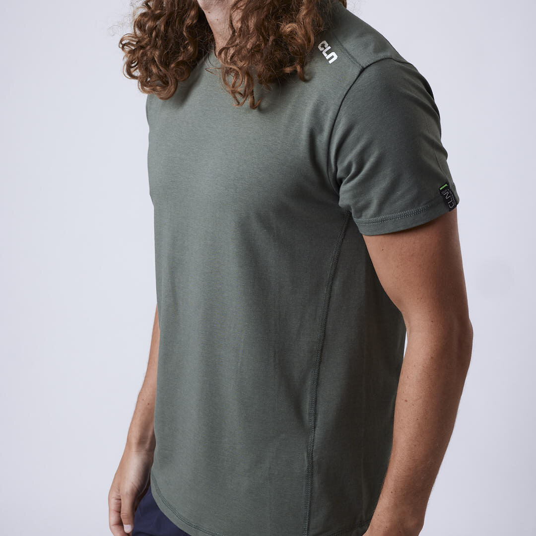 Trap bamboo t-shirt Moss green