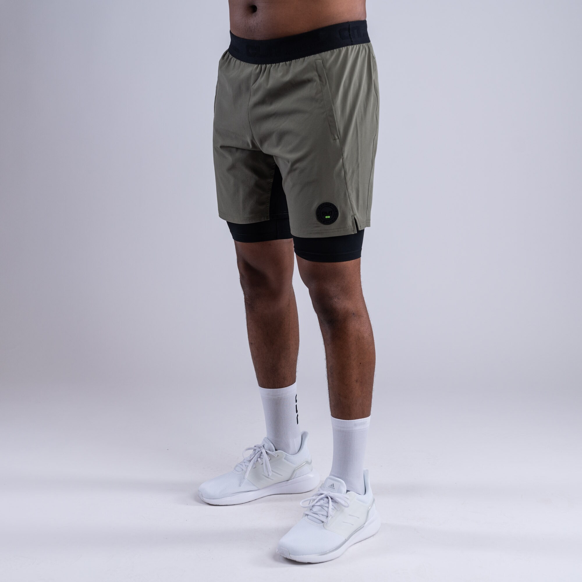 Rep 2 in 1 shorts Dusty olive