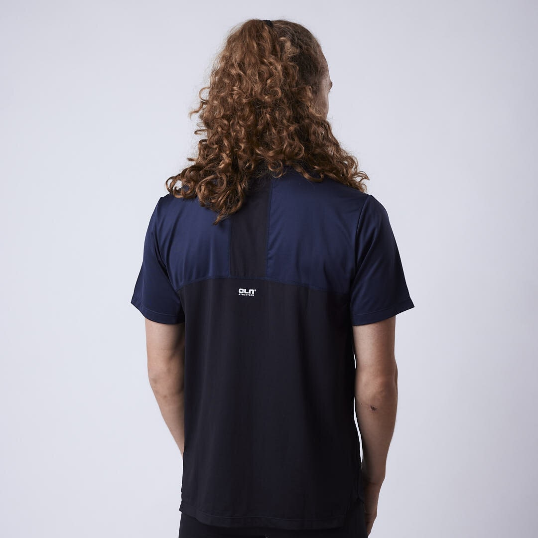 Force mesh t-shirt Night blue