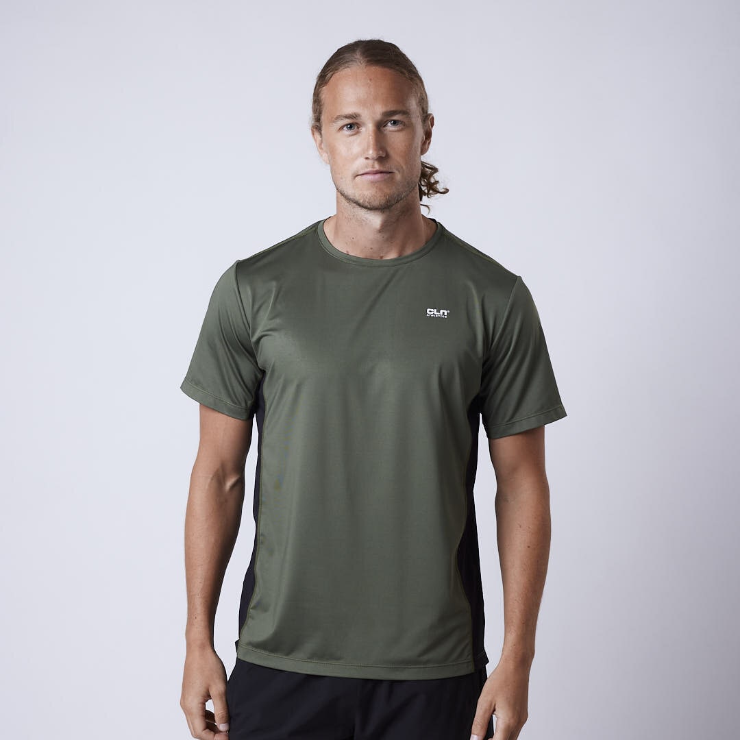 Force mesh t-shirt Moss green