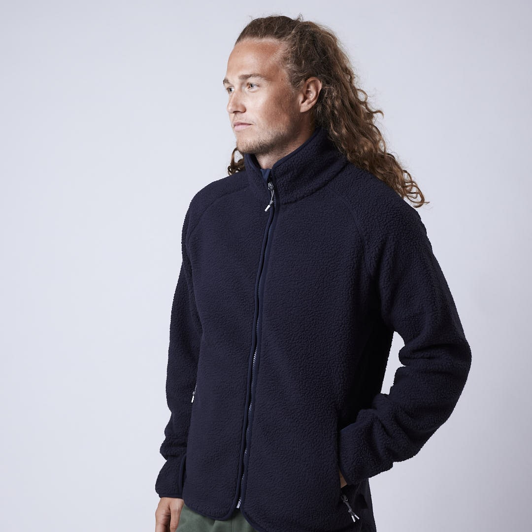 Clark fleece jacket Night blue