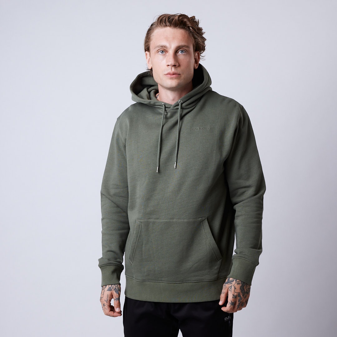 Core hoodie Men Moss green
