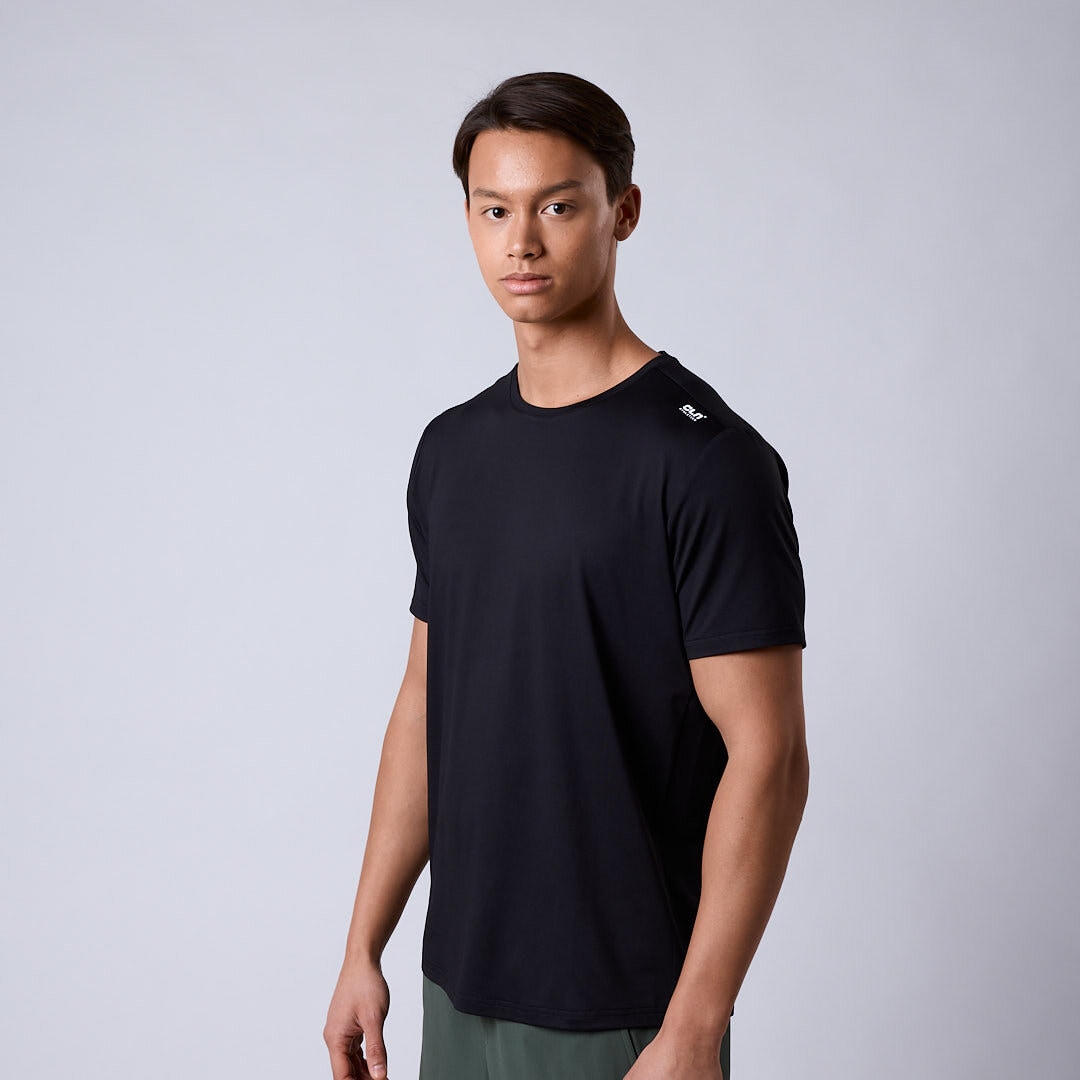 Flow mesh t-shirt Black