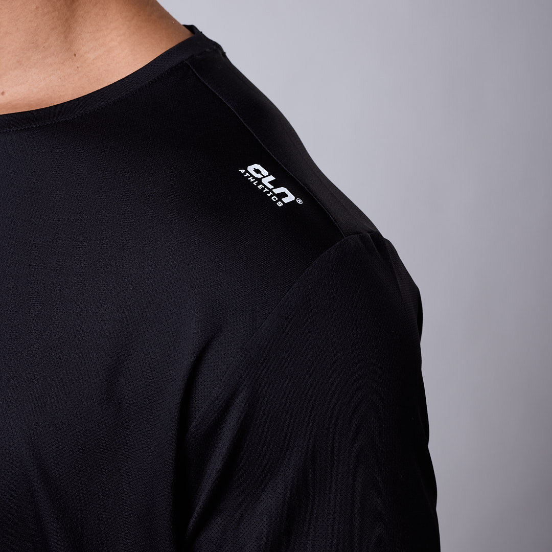 Flow mesh t-shirt Black