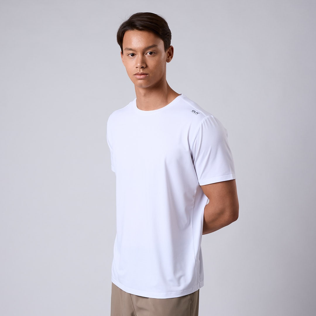 Flow mesh t-shirt White