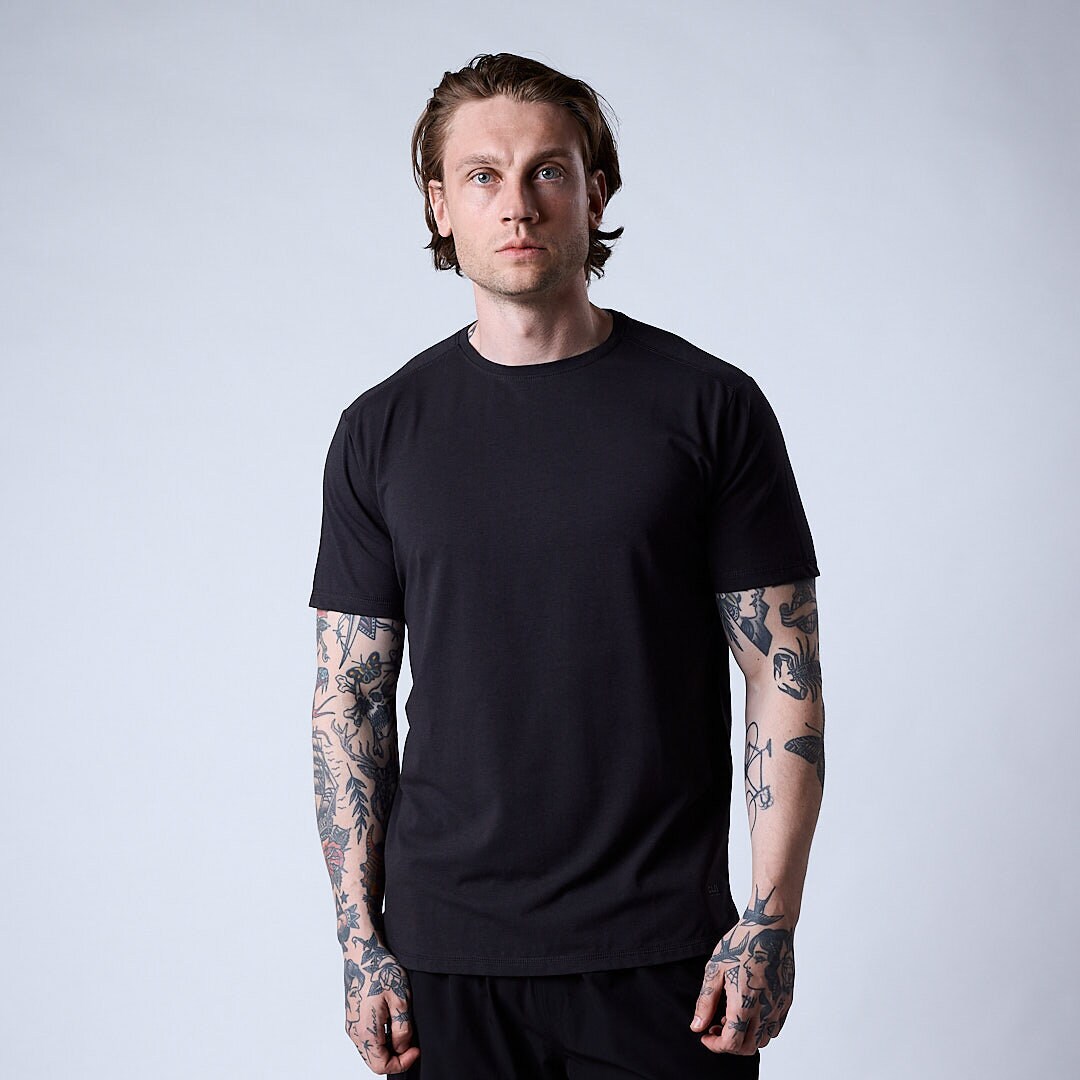 Bamboo t-shirt Men Dark grey