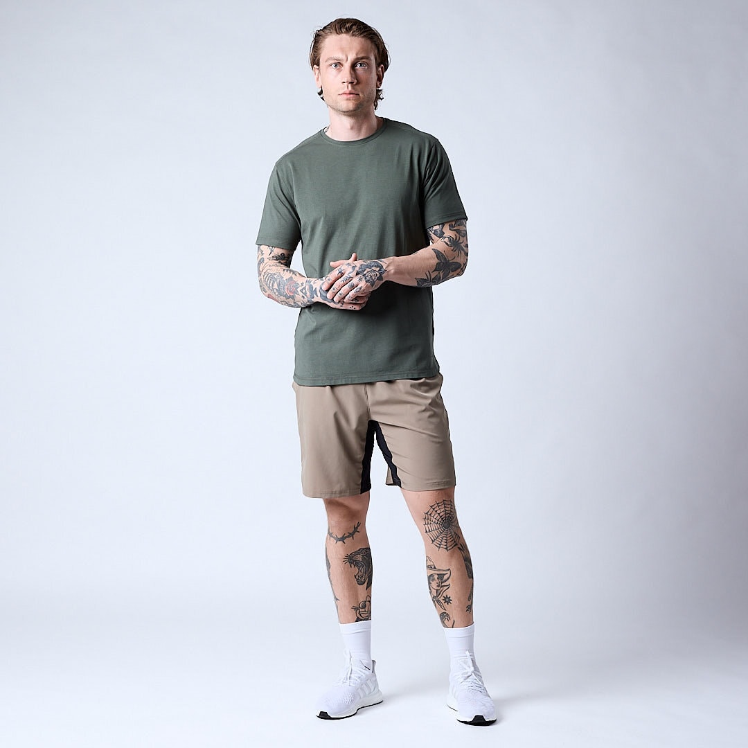 Bamboo t-shirt Men Moss green
