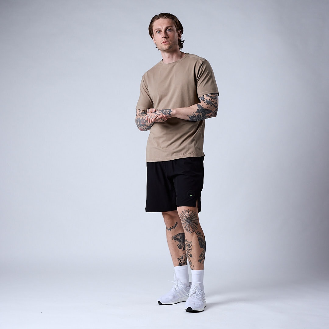 Bamboo t-shirt Men Dark khaki