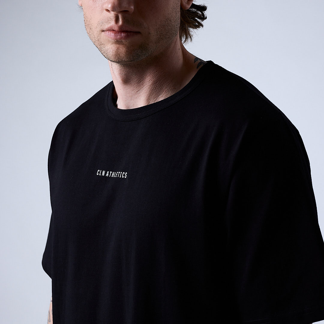 Core relaxed t-shirt print Men Black