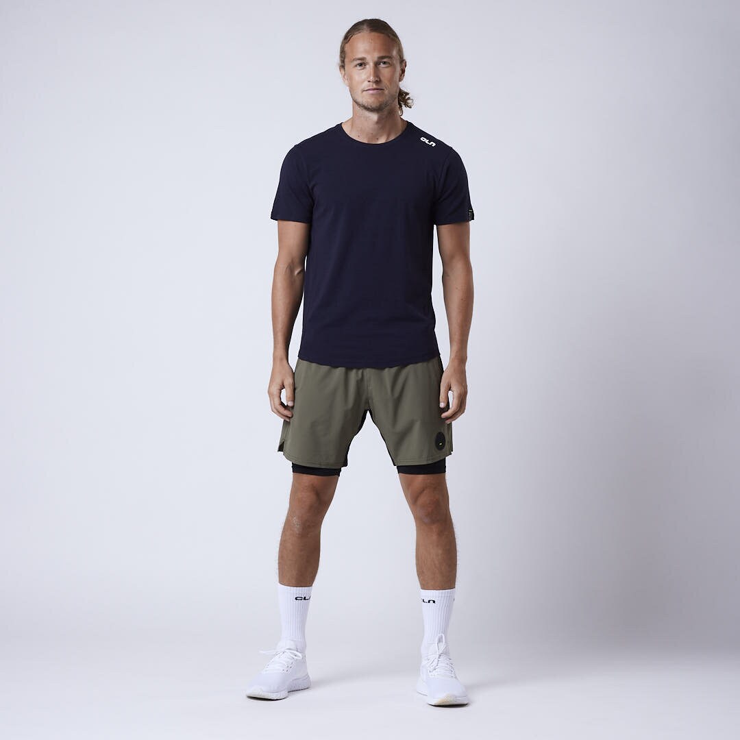 Rep 2 in 1 shorts Dusty olive