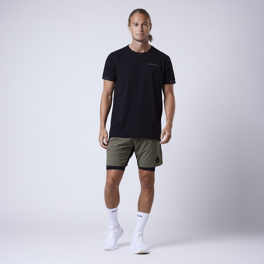 Rep 2 in 1 shorts Dusty olive